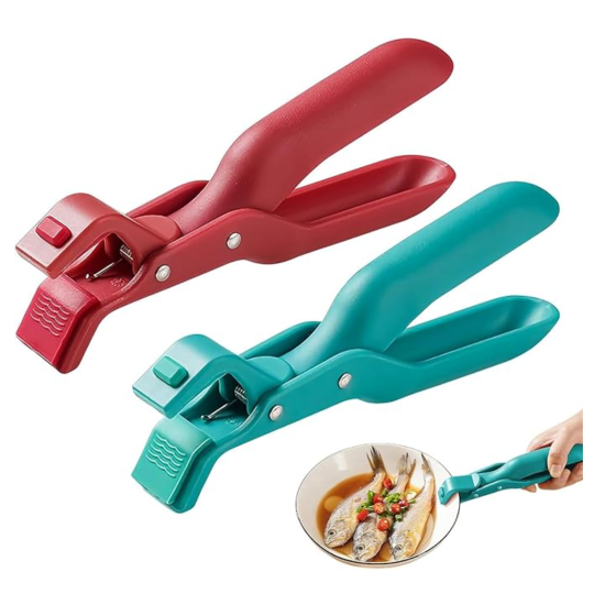 2 PCS Anti-Scald Bowl Clip, Hot Plate Gripper Lifters Tongs, Hot Bowl Dish Plate Gripper Clips Tongs Clamp Holder, 2025 Upgraded Silicone Anti Slip Clip, For Kitchen Dish Bowls Plates